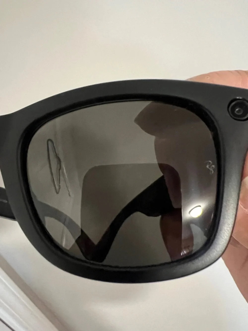 Ray-Ban Matte Black Wayfarer Sunglasses with Dark Lenses